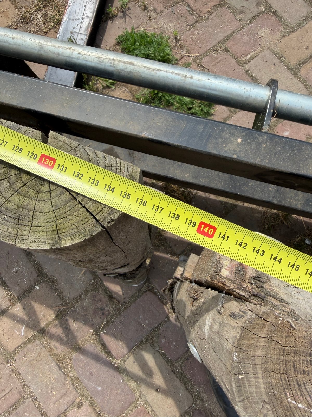 Houten schapenhek poort - 136 cm breed, Tuin en Terras, Ophalen, Met poort, Gebruikt, Tuinhek