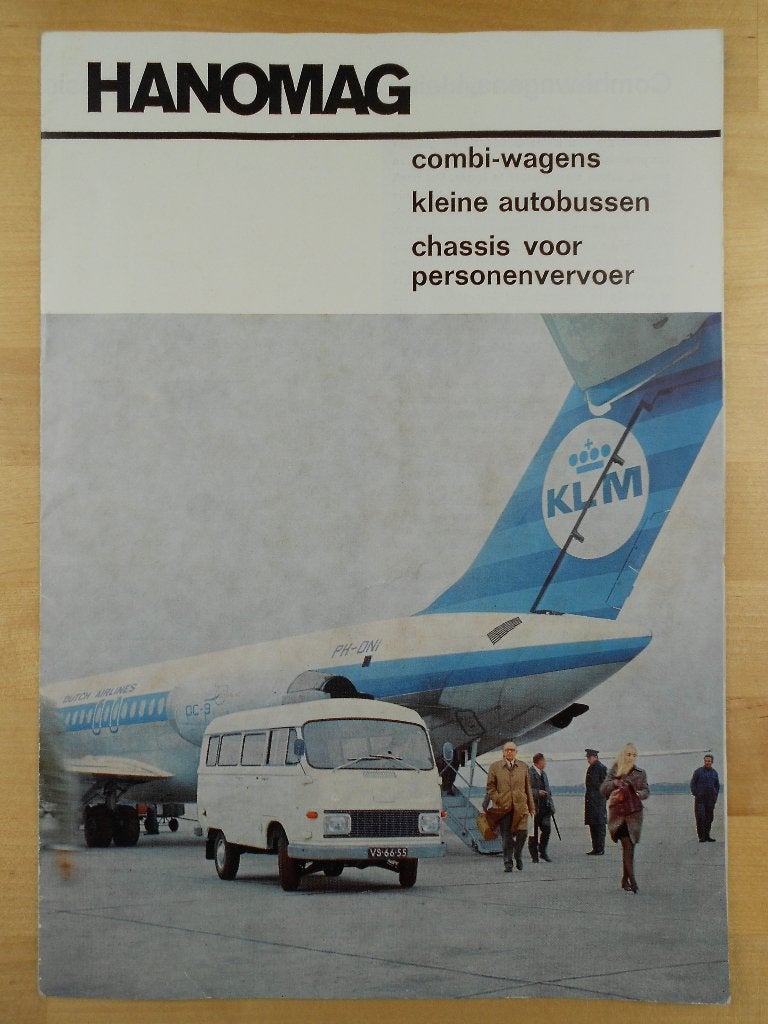 Hanomag F20 F25 F30 F35 F45 F55 F65 F75 Combi Brochure 1968, Hanomag, Ophalen of Verzenden, Zo goed als nieuw, Overige merken