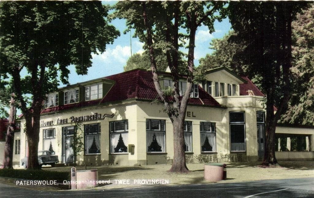 Paterswolde, Ontspanningsoord Twee Provincien - ongelopen, Ophalen of Verzenden, 1940 tot 1960, Ongelopen, Groningen