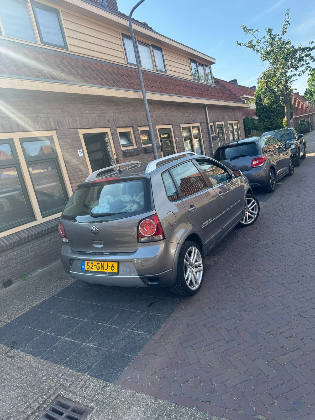 Volkswagen Polo 1.4 16V 59KW Cross 2008 Grijs, Auto's, Voorwielaandrijving, 15 km/l, 49 €/maand, Origineel Nederlands
