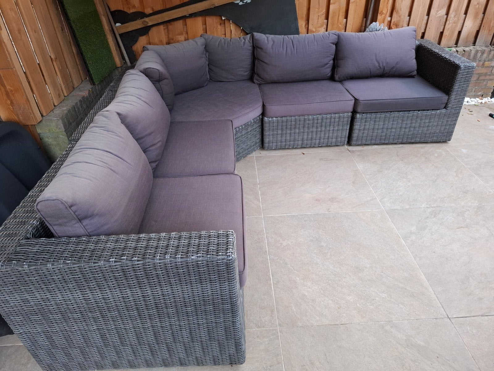 Fijne loungeset, 2.75x2.75m, met lichte gebruikssporen, Tuin en Terras, Tuinsets en Loungesets, Ophalen, Gebruikt