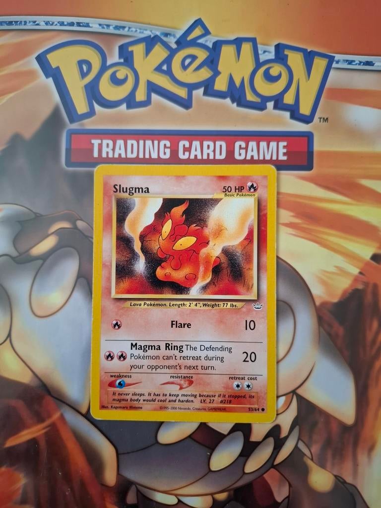 Slugma 53/64 Neo Revelation pokemon kaart, Ophalen of Verzenden, Gebruikt, Losse kaart