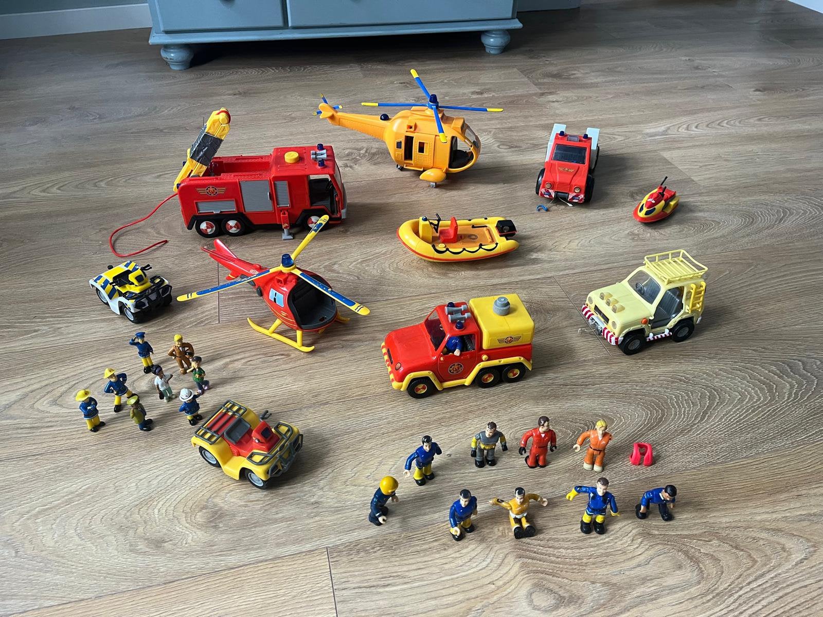 Brandweerman Sam speelset bak vol, Ophalen, Gebruikt