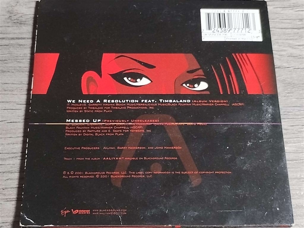 Aaliyah Featuring Timbaland – We Need A Resolution, Ophalen of Verzenden, Zo goed als nieuw