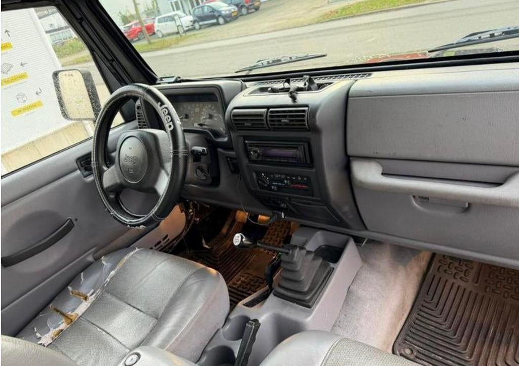 ‼️JEEP WRANGLER TJ CABRIO 4WD‼️ ZWART HARD/SOFTTOP BJ1997‼️, Auto's, Jeep, 2500 cc, 1800 kg, 4 cilinders, Zwart