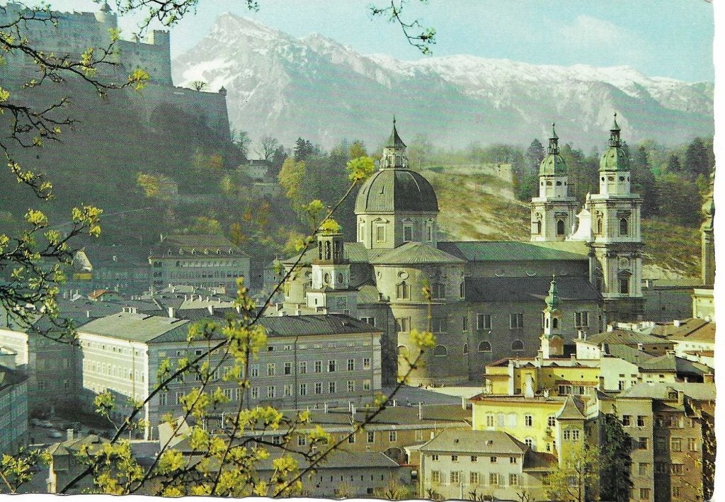 Salzburg- -Panorama., Ophalen of Verzenden, 1980 tot heden, Ongelopen, Oostenrijk
