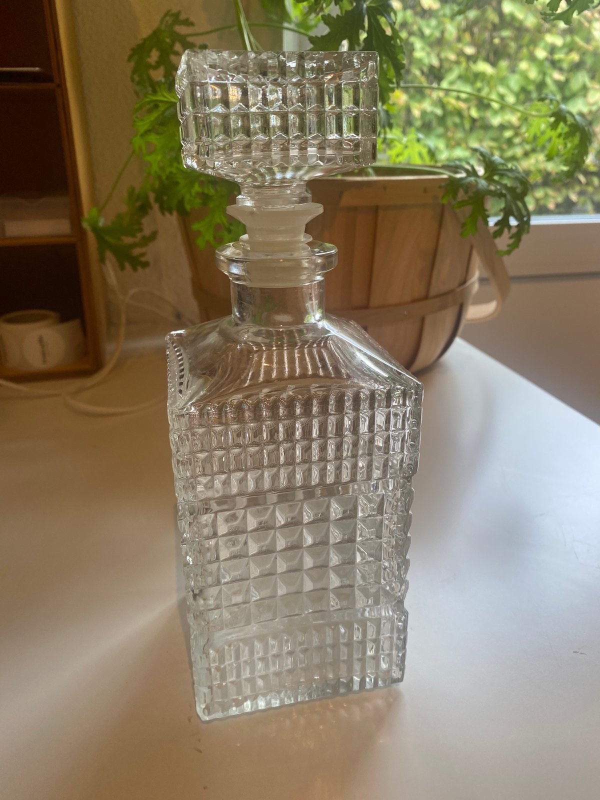 Franse glazen karaf, Ophalen of Verzenden