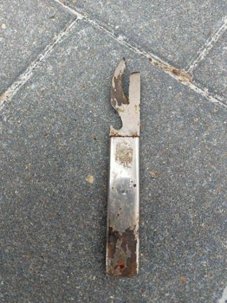 Duitse WO2 Feldbesteck blikopener, Verzamelen, Militaria | Tweede Wereldoorlog, Ophalen of Verzenden, Landmacht, Duitsland, Mes of Dolk