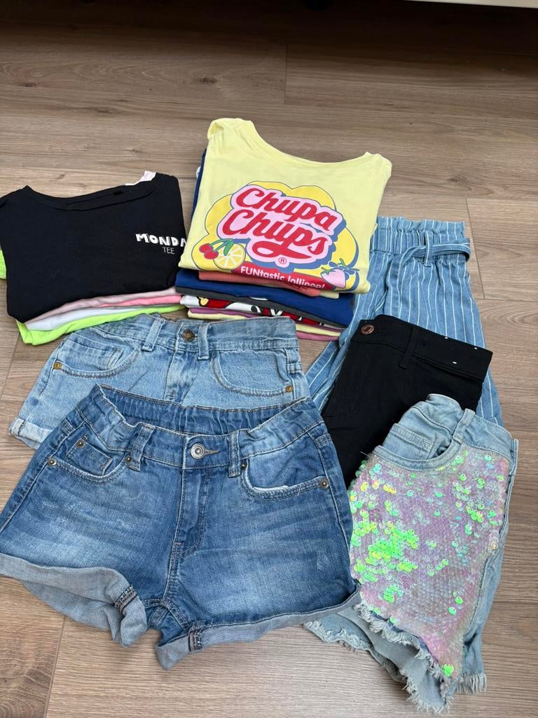 Kledingpakket zomer 134/140 meisje, Ophalen of Verzenden, Zo goed als nieuw, Maat 134