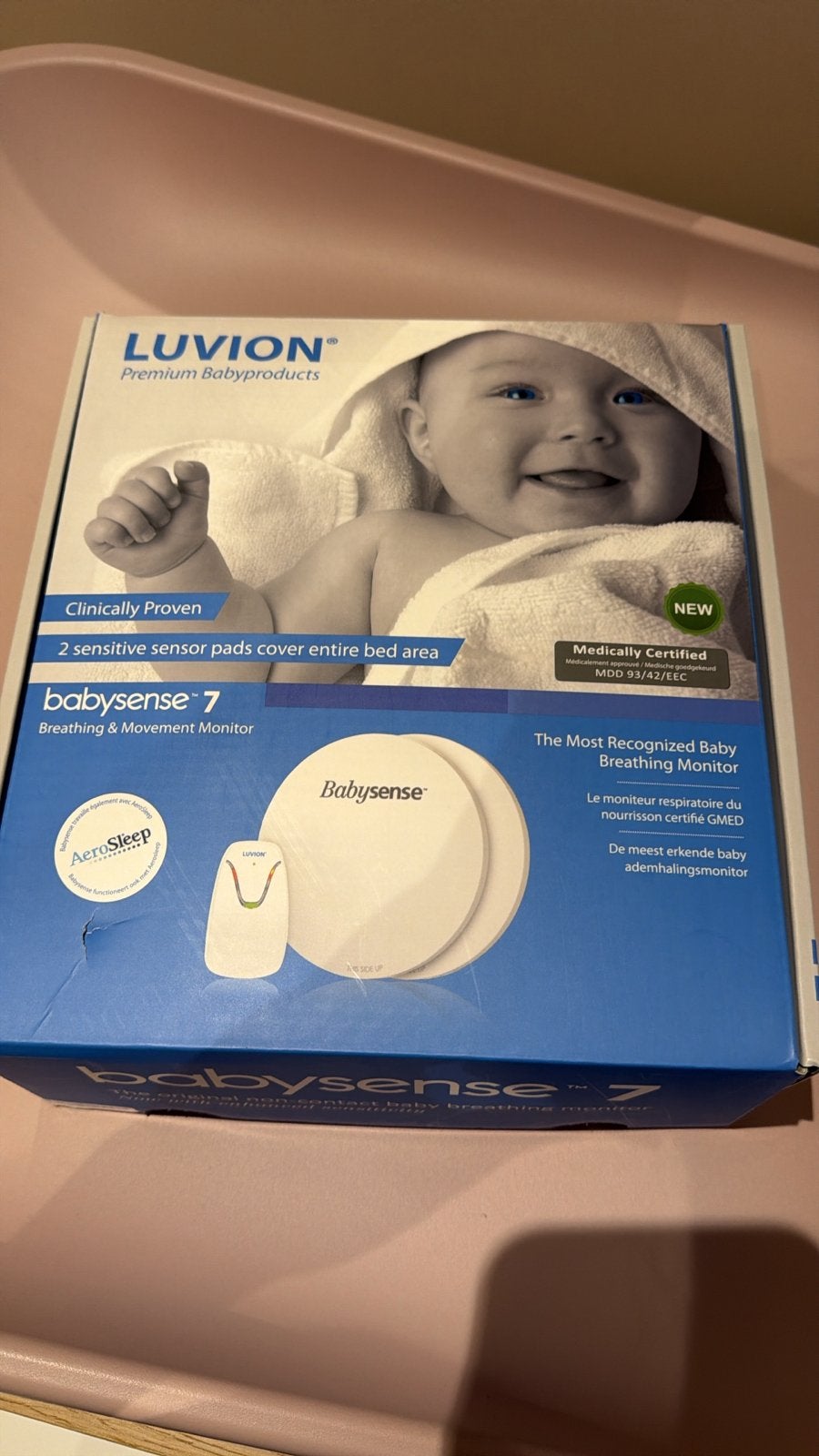 Luvion Babysense 7 Ademhalingsmonitor, Ophalen of Verzenden, Zo goed als nieuw, Minder dan 100 meter, Digitaal