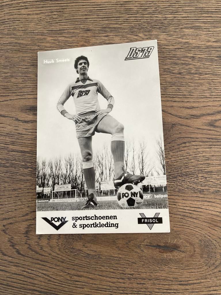 OUDE FOTO REKLAMEKAART PONY HUUB SMEETS DS’79, Ophalen of Verzenden, Zo goed als nieuw, Overige binnenlandse clubs, Overige typen