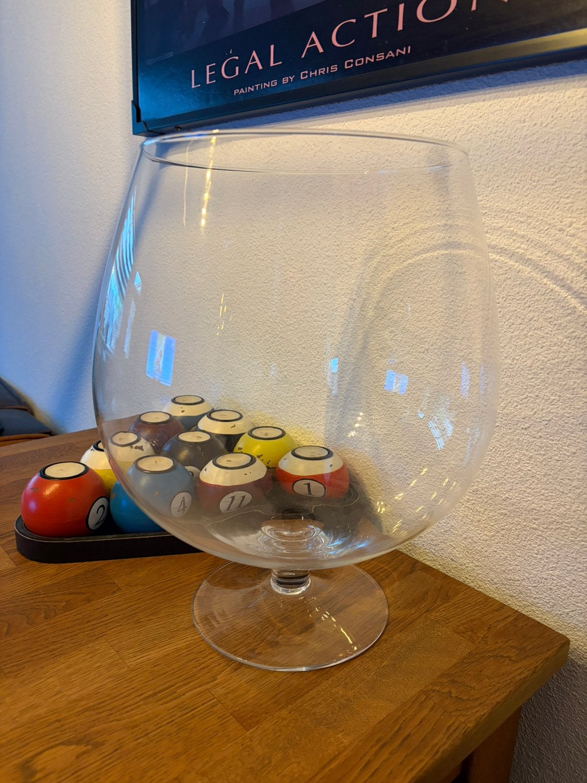 Mooie vissenkom/ cognagglas, Dieren en Toebehoren, Ophalen, Zo goed als nieuw, Leeg aquarium