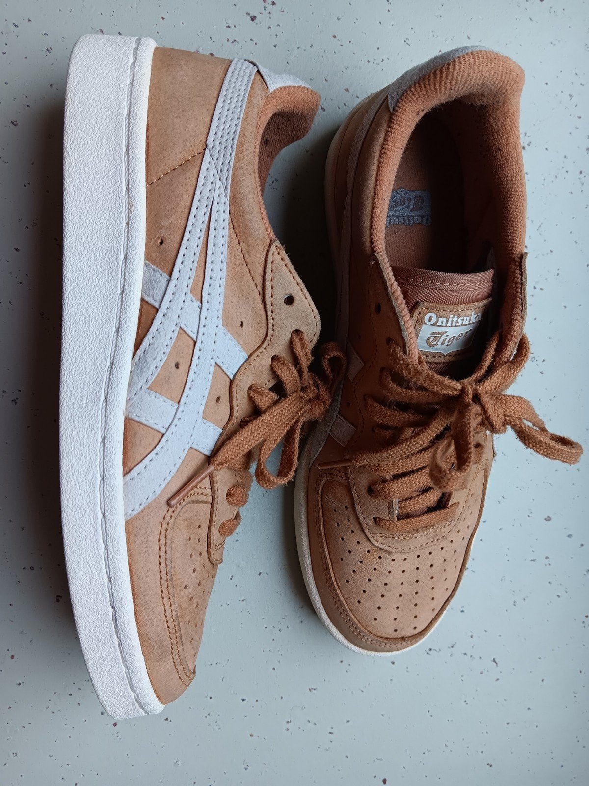 Onitsuka Tiger 39 GSM Yellow Brown, Bruin, Ophalen of Verzenden, Sneakers of Gympen, Gedragen