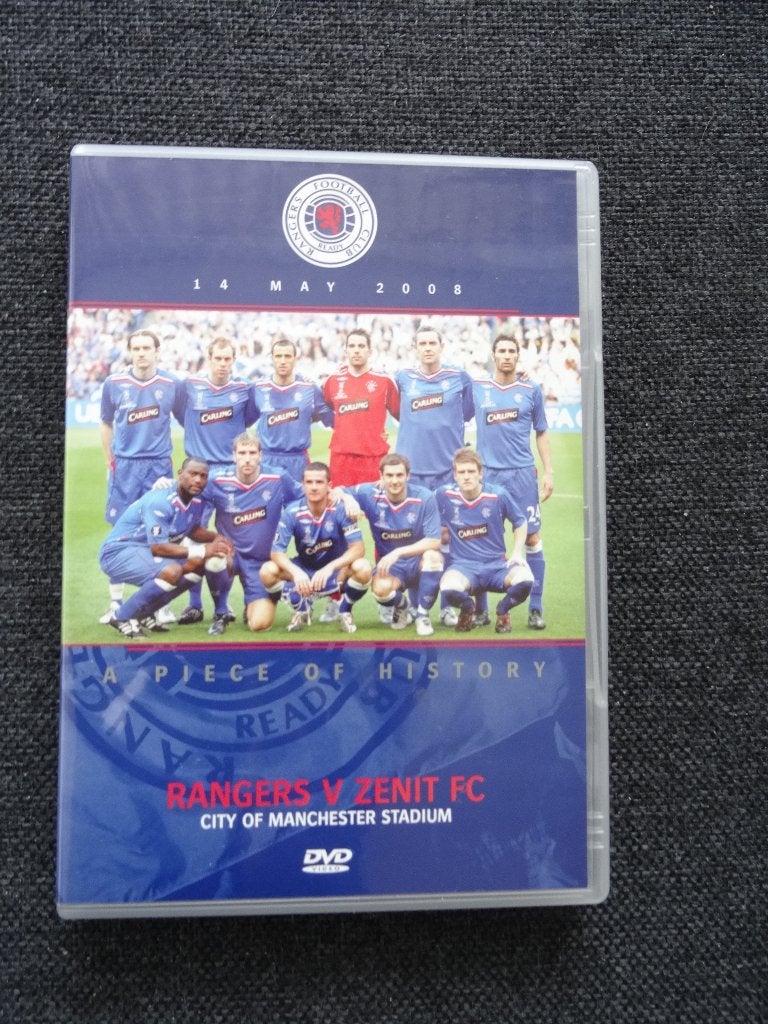 DVD UEFA Cup finale 2008 Glasgow Rangers - Zenit FC, Alle leeftijden, Ophalen of Verzenden, Nieuw in verpakking, Voetbal