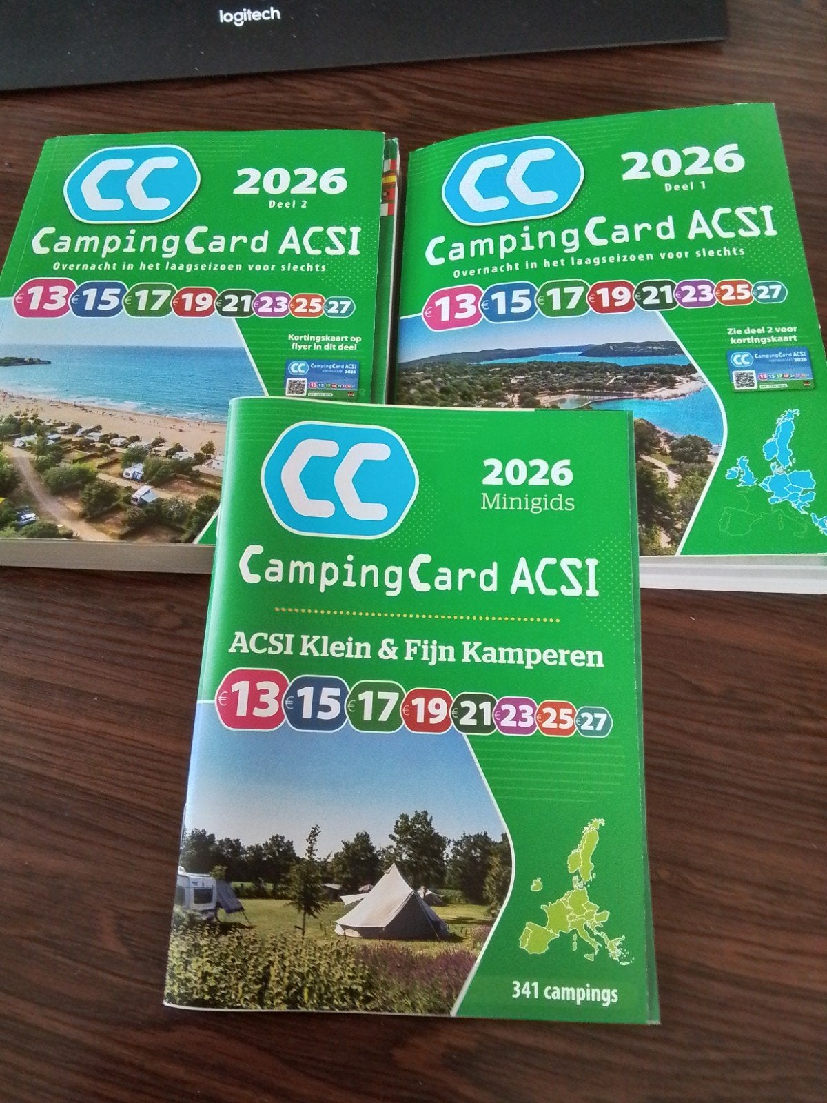 CampingCard ACSI 2026 Gidsen (Deel 1, Deel 2 & Minigids), Ophalen, Nieuw, Catalogus