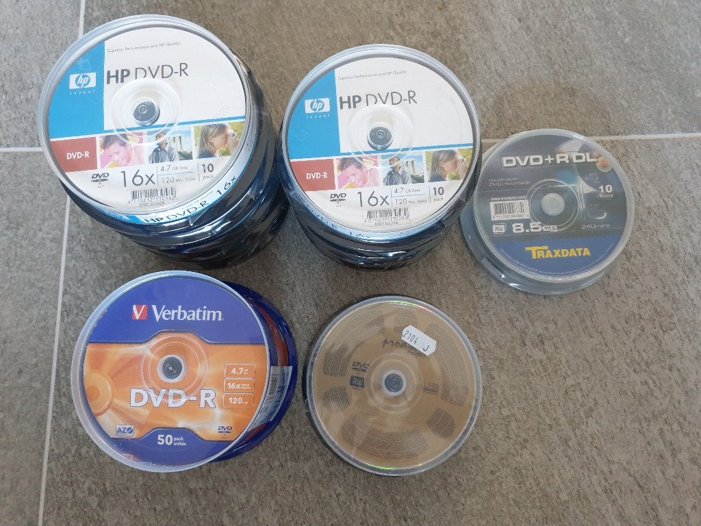 Nieuwe lege opneembare DvD,s totaal 175 stuks, Alle leeftijden, Ophalen of Verzenden, Nieuw in verpakking