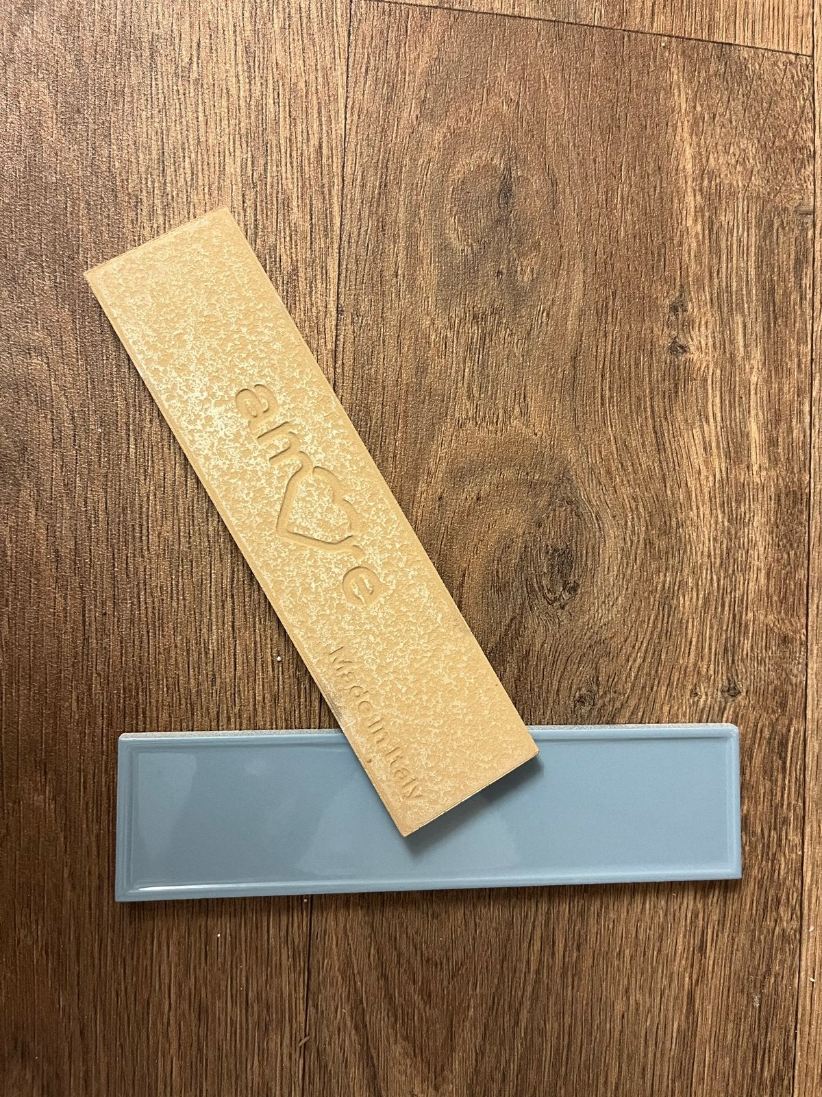 5 dozen Wandtegels 6x24 cm - Lichtblauw (Nieuw in doos), Ophalen, Nieuw, Minder dan 20 cm, 20 tot 40 cm