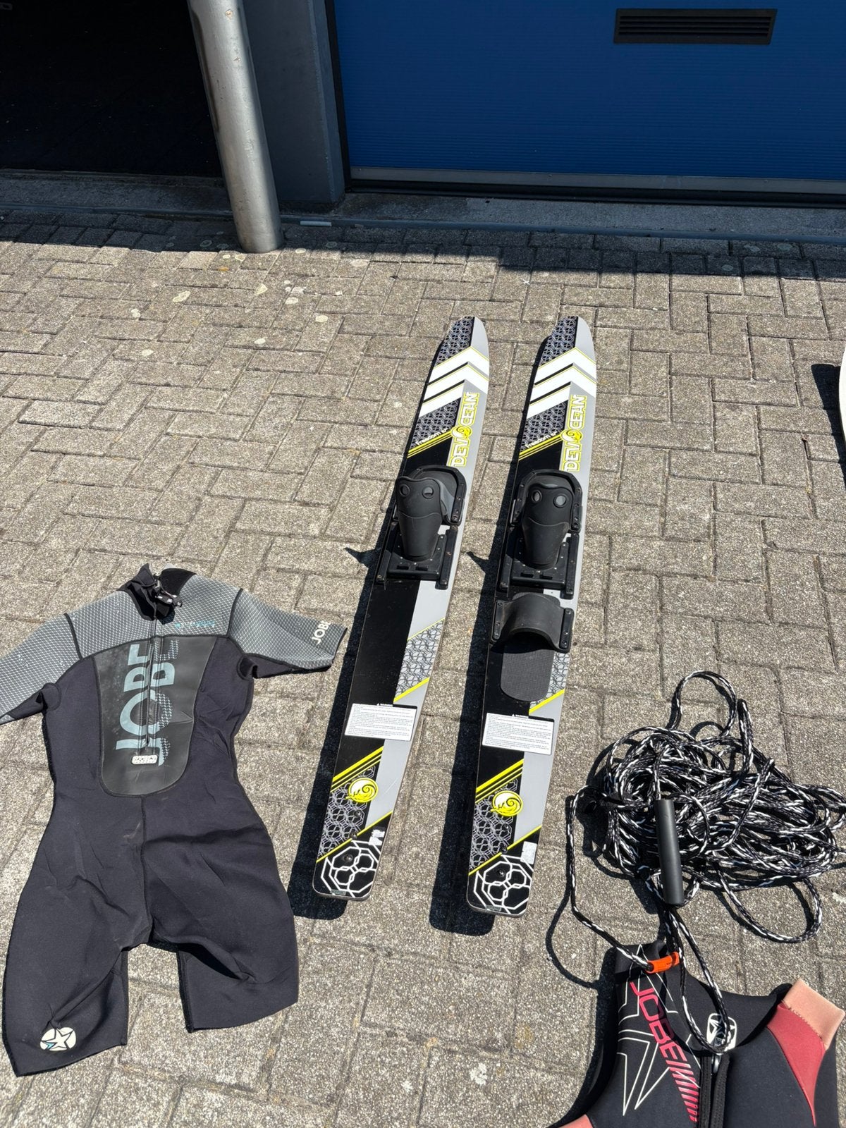 Waterski set 3 x ski touwen pakken en vesten, Ophalen, Gebruikt, Met zwemvest(en), 160 cm of meer