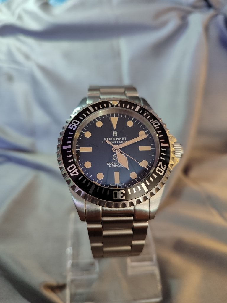 Steinhart Ocean One Vintage Military 42mm, Sieraden, Tassen en Uiterlijk, Horloges | Heren, Verzenden, Zo goed als nieuw, Staal