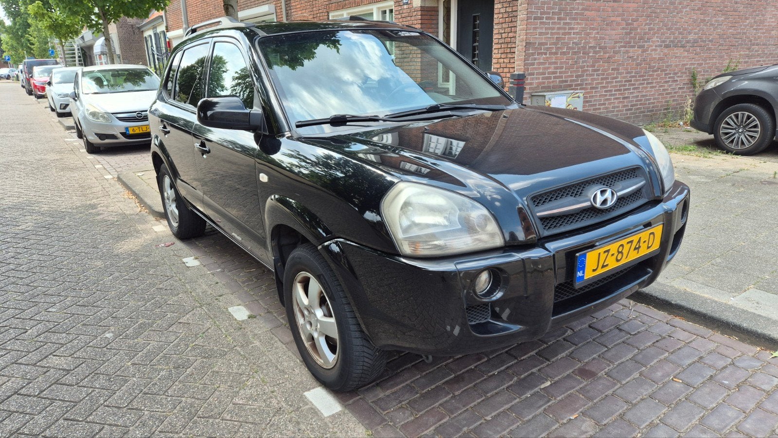 LPG G3, Goedkoop tanken ! Hyundai Tucson 2.0 AIRCO 2006, Auto's, Voorwielaandrijving, 4 cilinders, Zwart, 75 €/maand