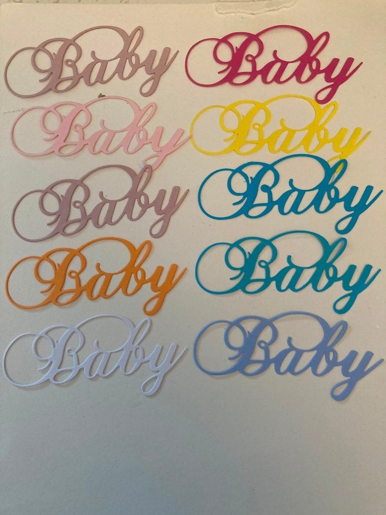 10x baby tekst, Hobby en Vrije tijd, Kaarten | Zelf maken, Ophalen of Verzenden, Nieuw, Overige thema's