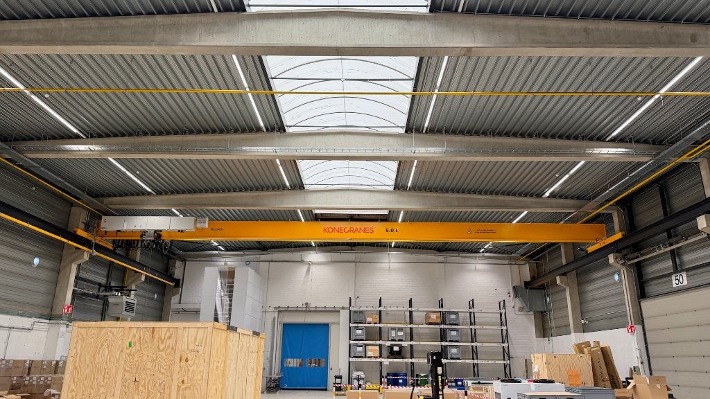 Bovenloopkraan 23.094 mm / 5 ton / 2024 / Konecranes / nwst, Ophalen, Konecranes, Signaal 70, 1446 XA Purmerend, Zo goed als nieuw
