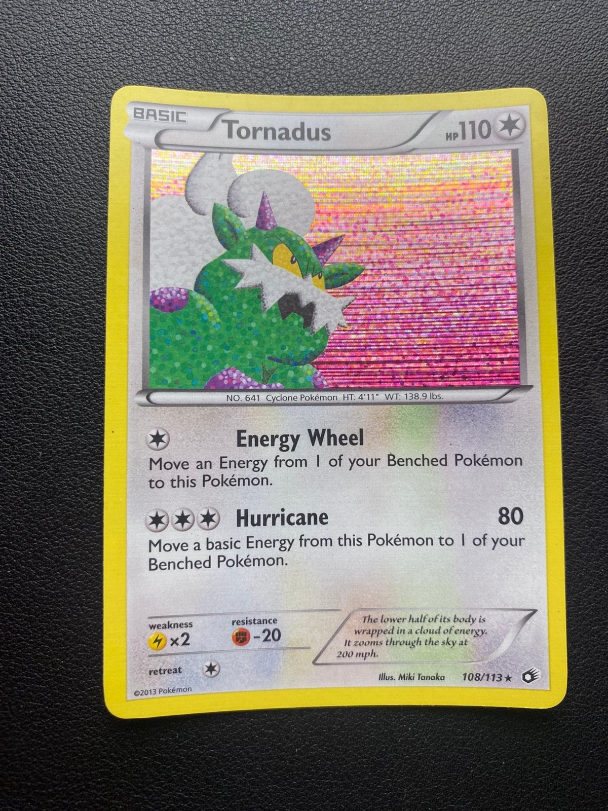 Tornadus Holo - Legendary Treasures - 108/113 - Pokemon, Ophalen of Verzenden, Zo goed als nieuw