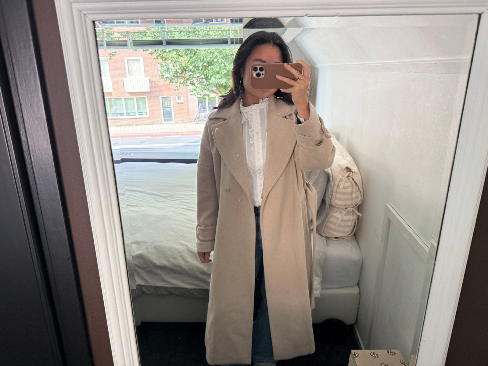 Beige Beaumont jas, Kleding | Dames, Ophalen of Verzenden, Zo goed als nieuw, Beige