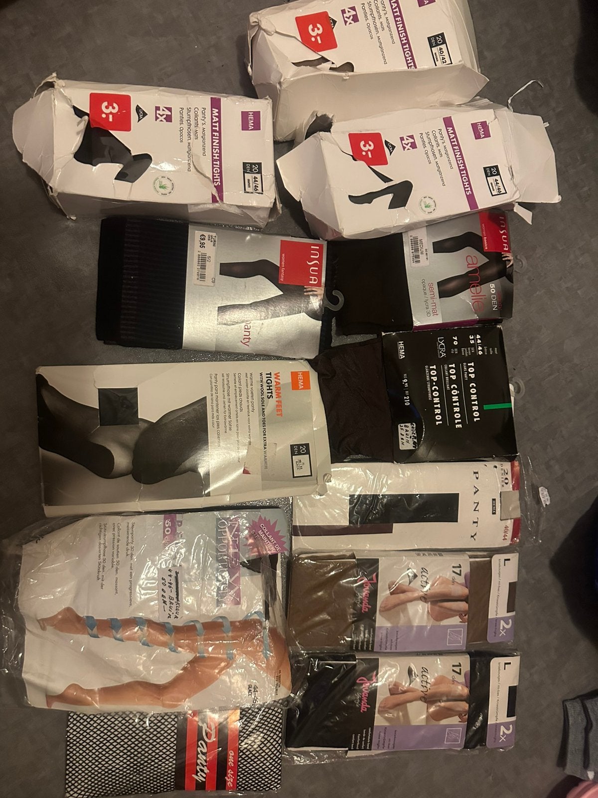 Verschillende panty’s nieuw, Ophalen, Nieuw, Overige kleuren, Panty