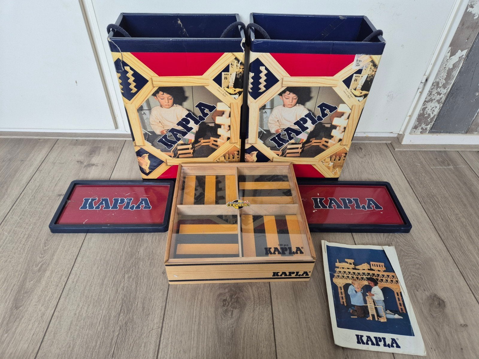 Grote set Kapla blokken met extra kleuren en boekje, Kinderen en Baby's, Ophalen of Verzenden, Gebruikt, Overige merken