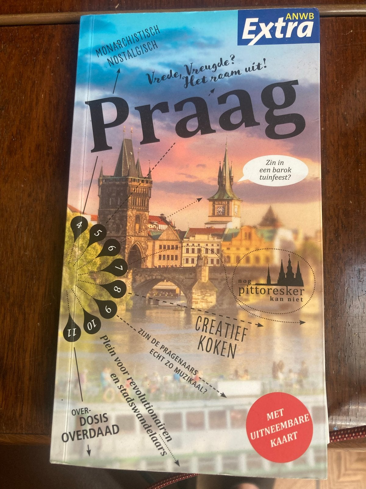 ANWB Extra Praag Reisgids met uitneembare kaart, Europa, Ophalen of Verzenden, Zo goed als nieuw, Reisgids of -boek