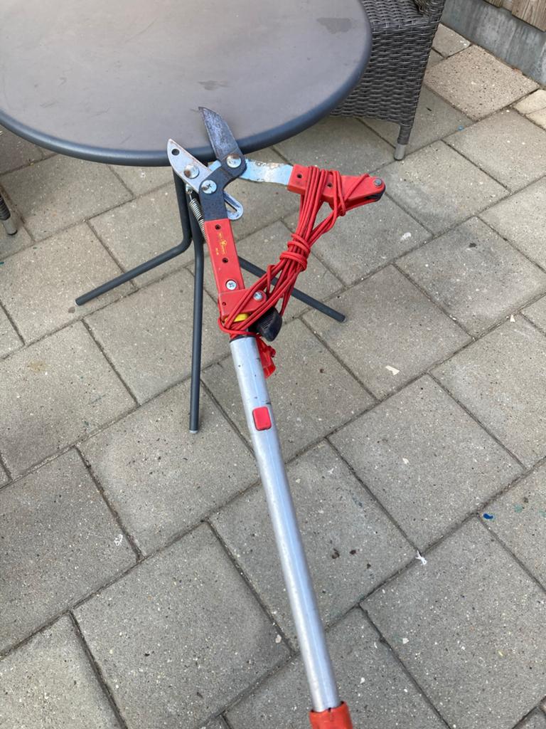 Takkenschaar met lange steel, Ophalen of Verzenden, Gebruikt, 30 t/m 39 mm