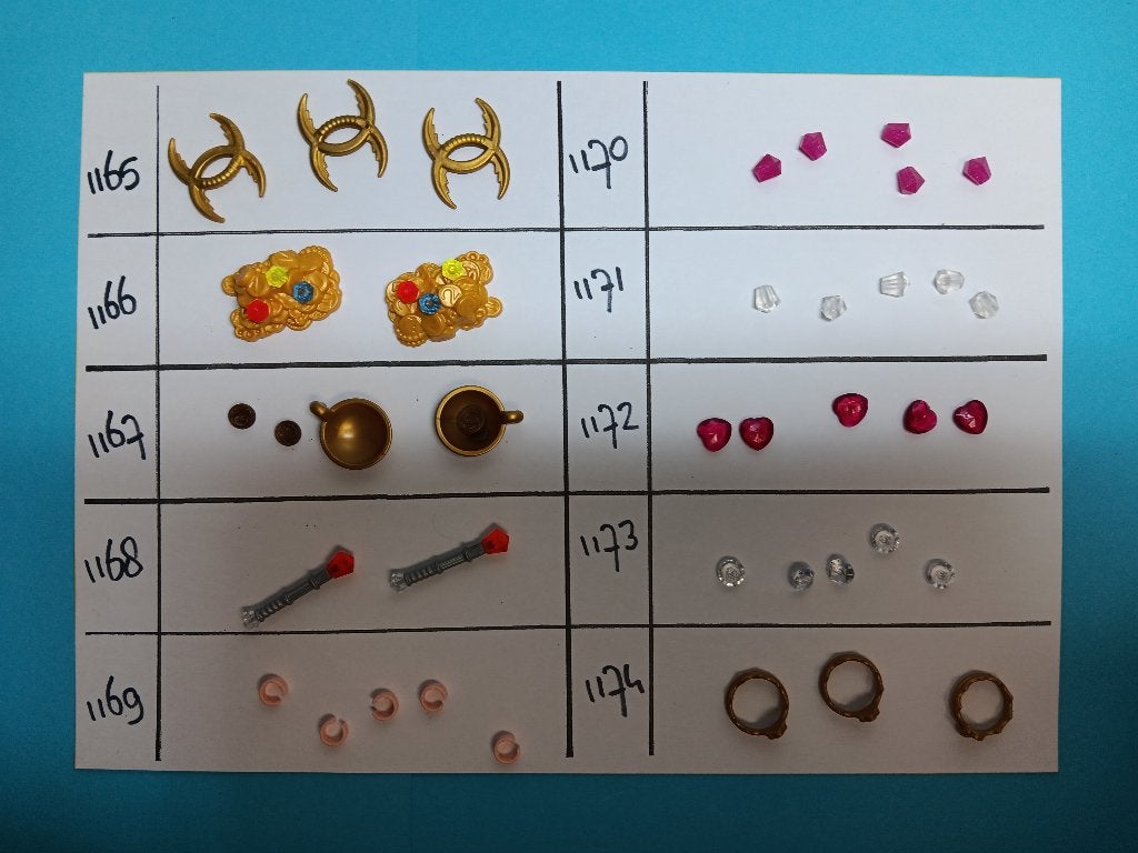 Playmobil Onderdelen 1165-74 Juwelen Sieraden Poppetjes, Verzenden, Gebruikt, Losse onderdelen