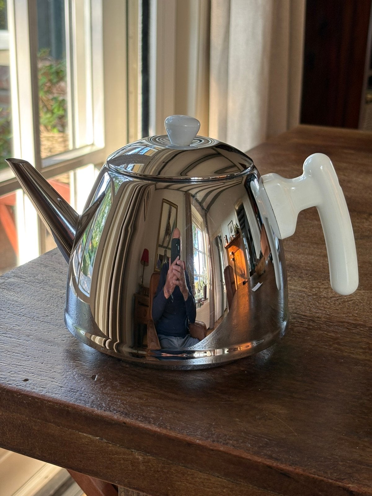 Bredemeijer dubbelwandige theepot, Ophalen of Verzenden, Gebruikt