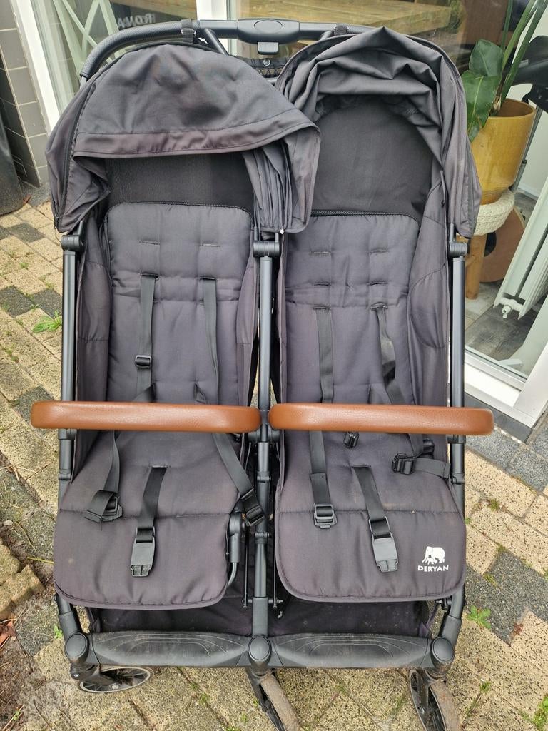 Deryan Rolo X2 Duo Tweelingwagen - Compact en Handig, Gebruikt, Duowagen, Ophalen, Kinderwagen