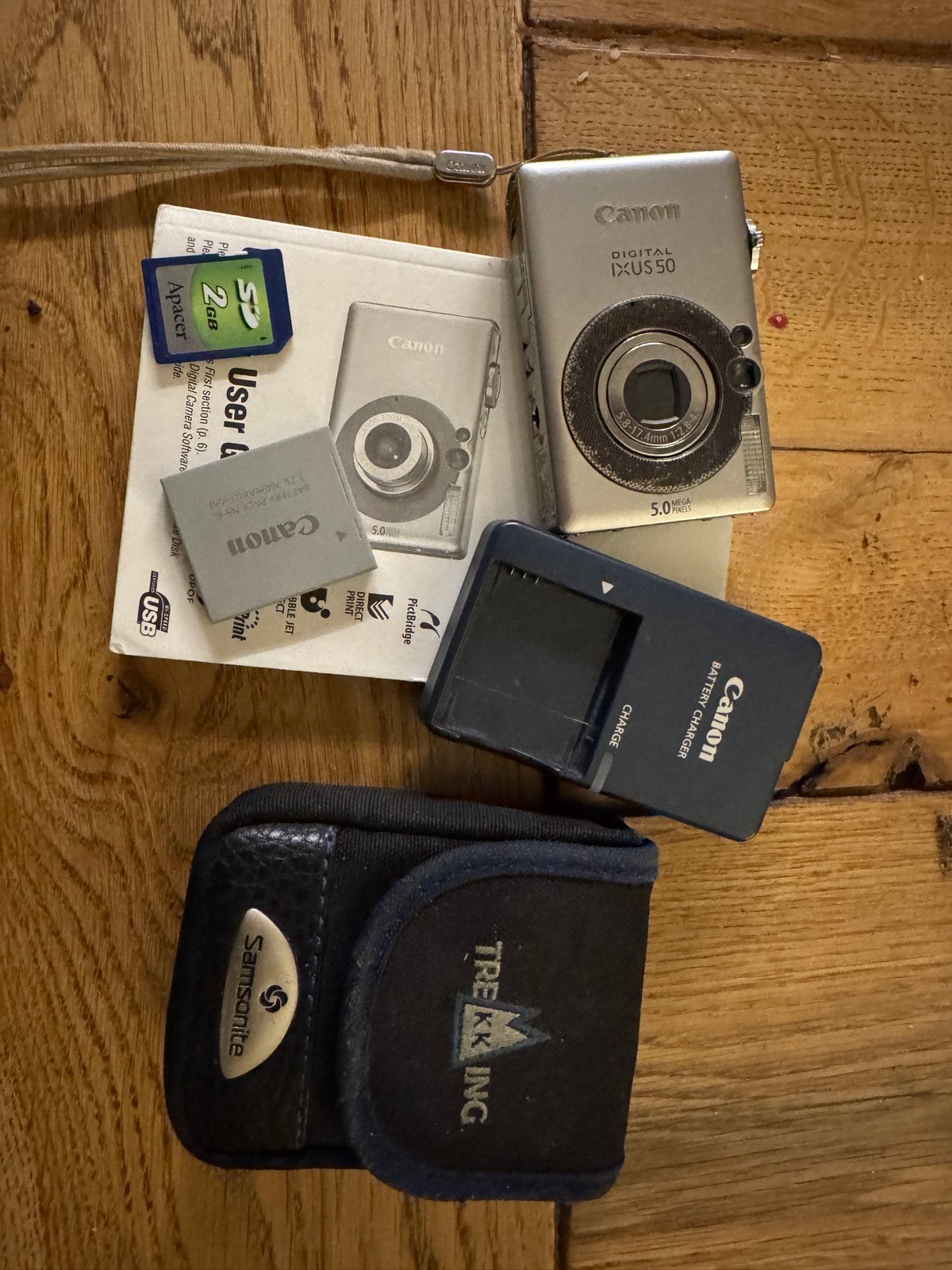 Canon Digital IXUS 50 Compactcamera met accessoires, Ophalen, Gebruikt, Canon, Compactcamera