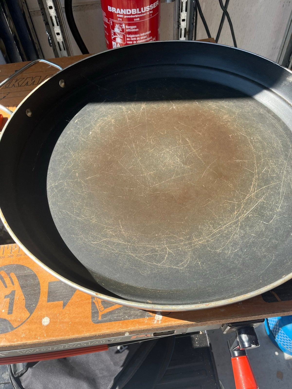 Grote Cadac Paella Pan 47 cm met originele tas, Ophalen of Verzenden, Gebruikt