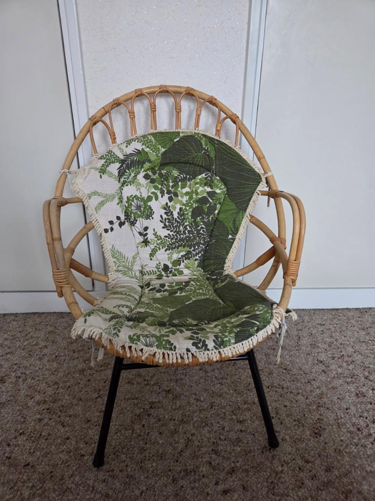 Vintage Rotan Rohe Noordwolde Bohemian Stoel, Ophalen, Huis en Inrichting