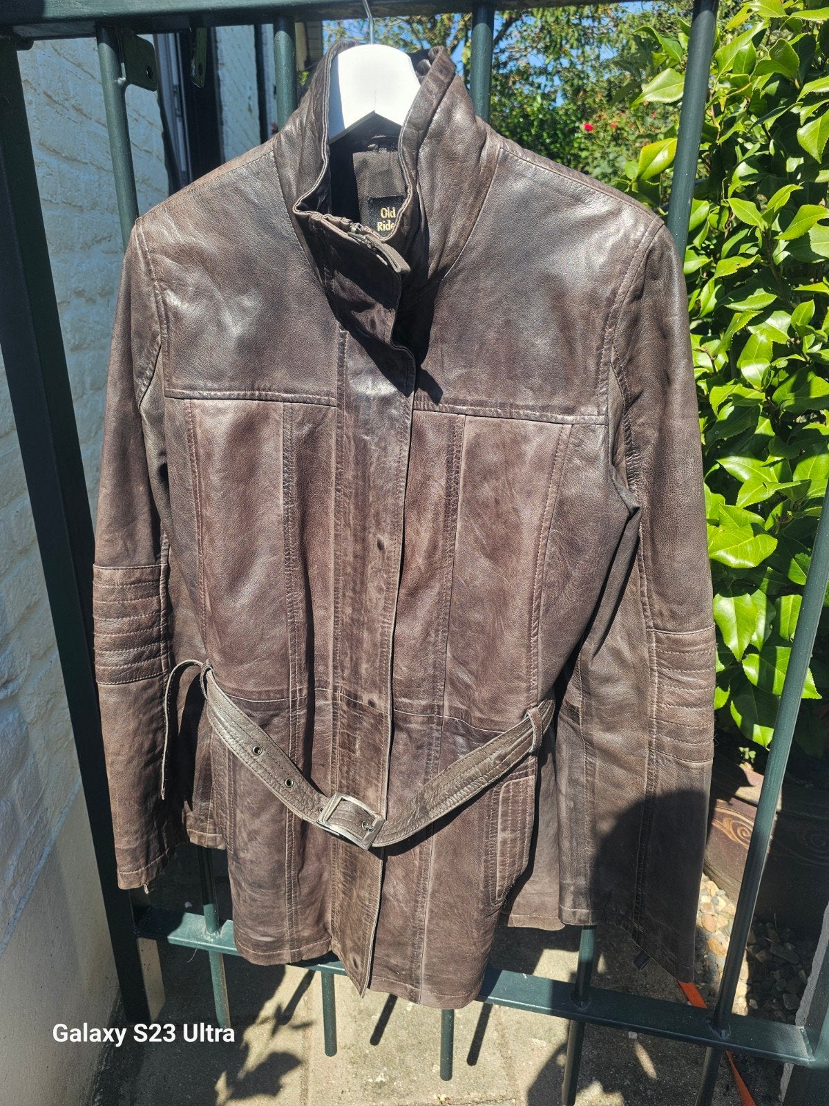 Leren damesjack Old Ridel maat 46, Kleding | Dames, Jassen | Zomer, Ophalen, Bruin, Maat 46/48 (XL) of groter, Old Ridel