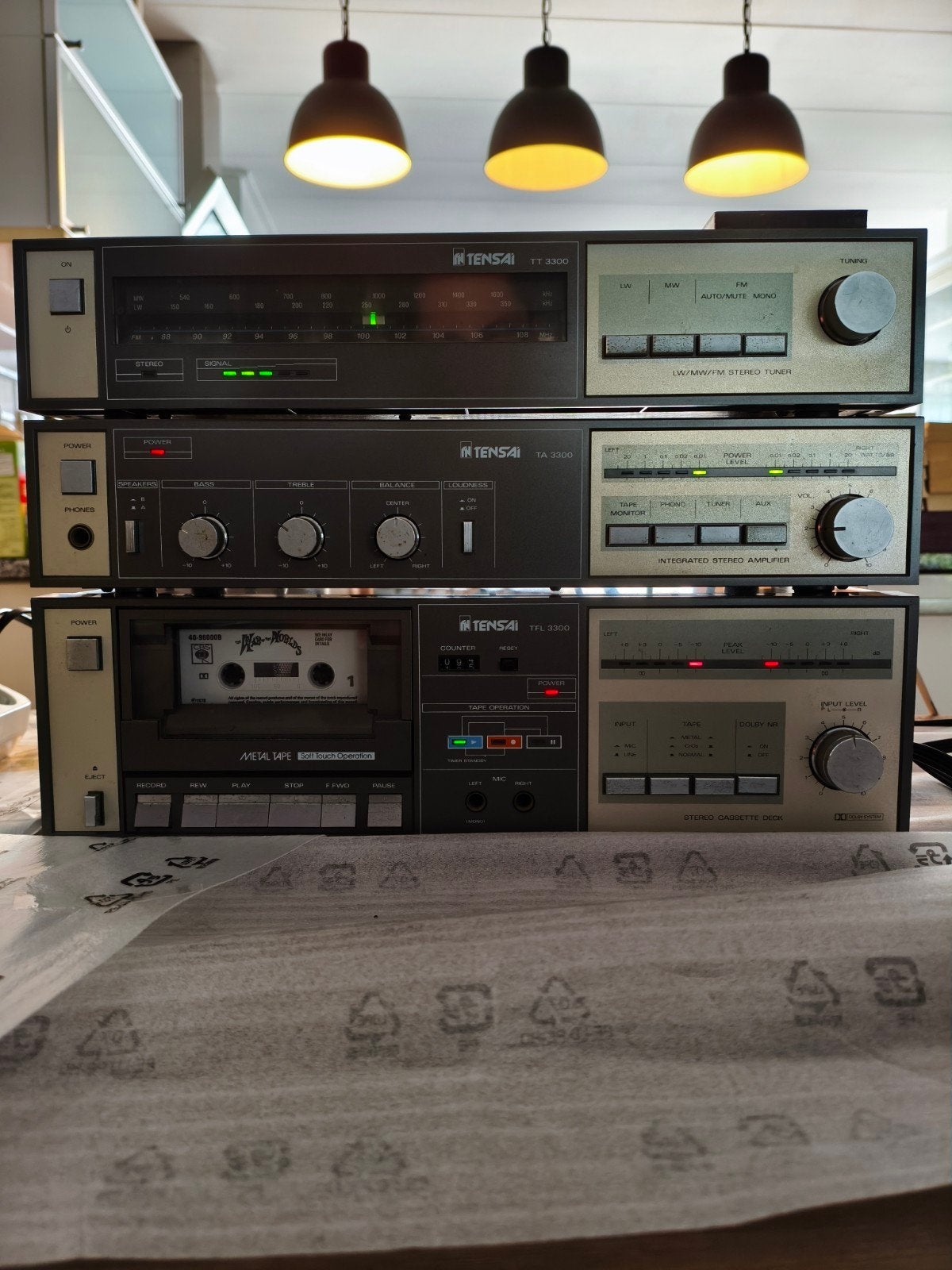 Tensai Hifi Set: Versterker, Tuner, Platenspel +, Audio, Tv en Foto, Stereo-sets, Gebruikt, Losse componenten, Ophalen, Tuner of Radio