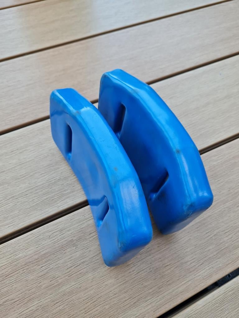 Duiklood / loodgewicht met vinylcoating (2x 4kg) - als nieuw, Watersport en Boten, Duiken, Ophalen of Verzenden, Zo goed als nieuw