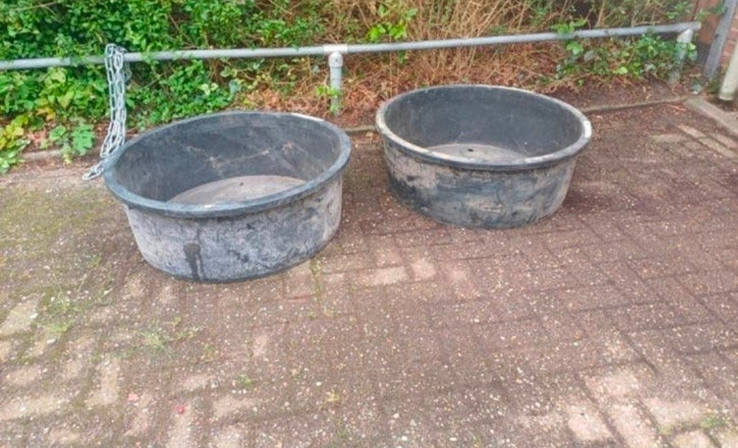 Containers plantenpotten bloempotten kweekpotten 86 cm, Ophalen, Kunststof, Gebruikt, Minder dan 30 cm