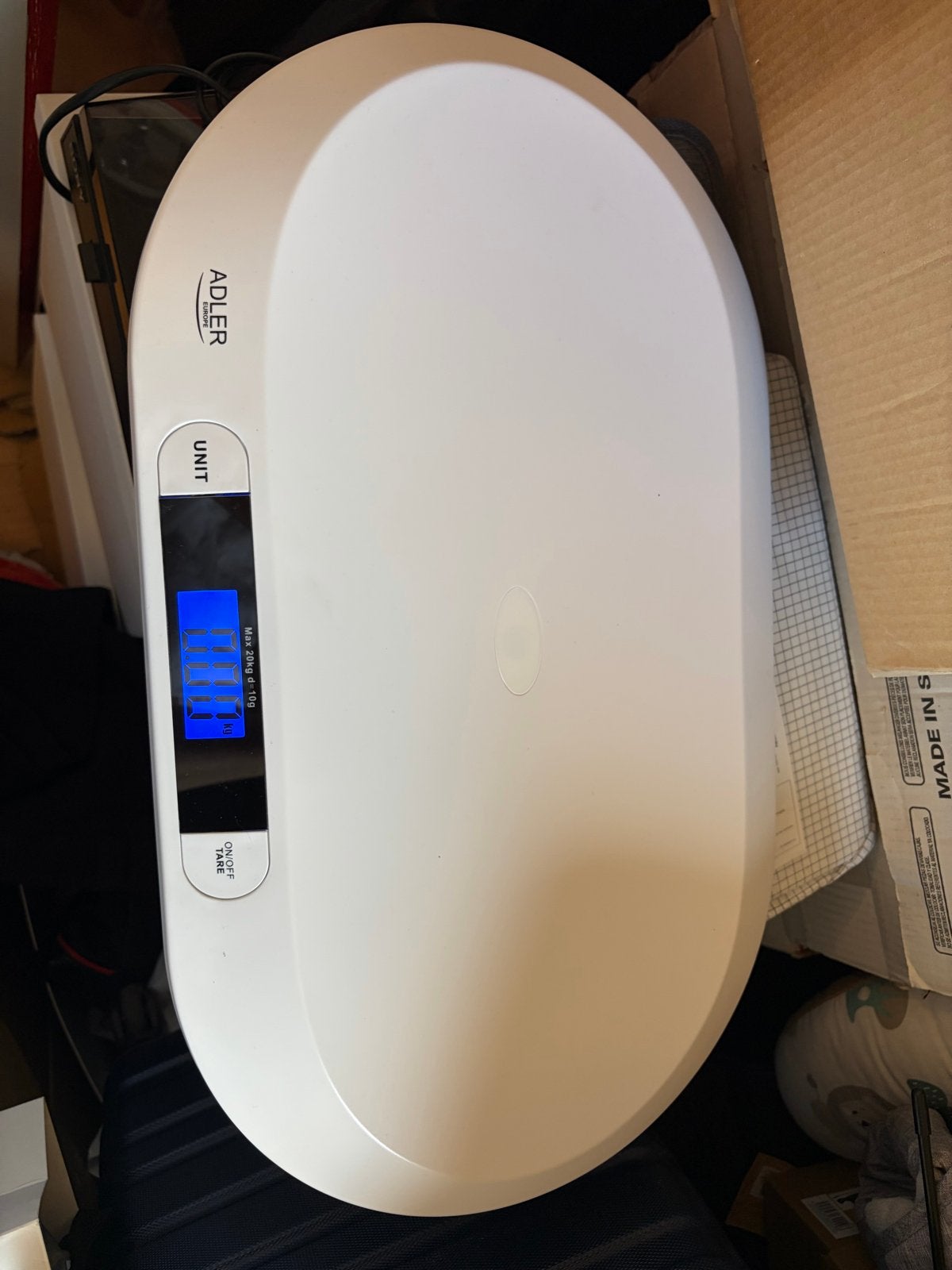 Adler Babyweegschaal - Max 20kg, Witgoed en Apparatuur, Weegschalen, Ophalen of Verzenden, Overige typen, 10 tot 50 kg, Fijner dan 1 gram
