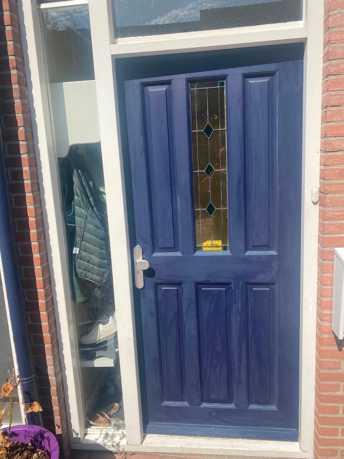 Voordeur, Doe-het-zelf en Verbouw, Ophalen, Gebruikt, Buitendeur, 200 tot 215 cm