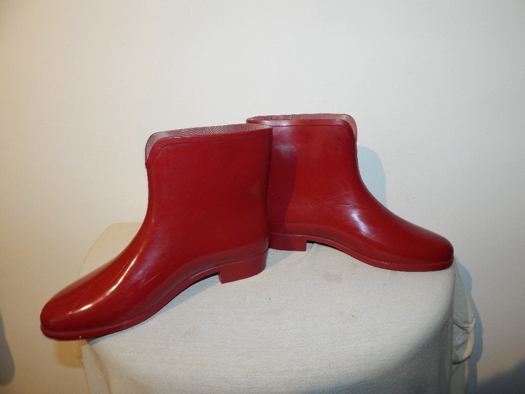 Vivienne Westwood rode laarsjes rubber gouden button 38, Vivienne westwood, Ophalen of Verzenden, Regenlaarzen, Gedragen