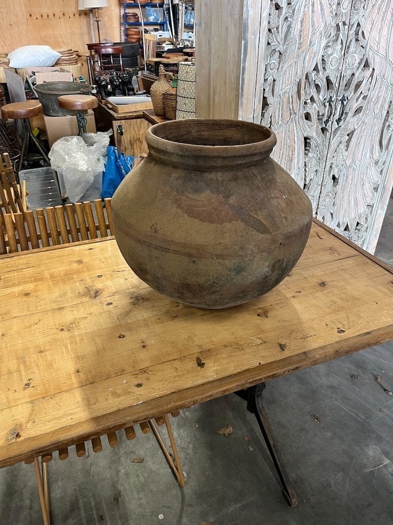 Oude Stenen Vaas staat mooi in Sober/Landelijk Interieur, Ophalen, Gebruikt, Overige kleuren, 49 cm