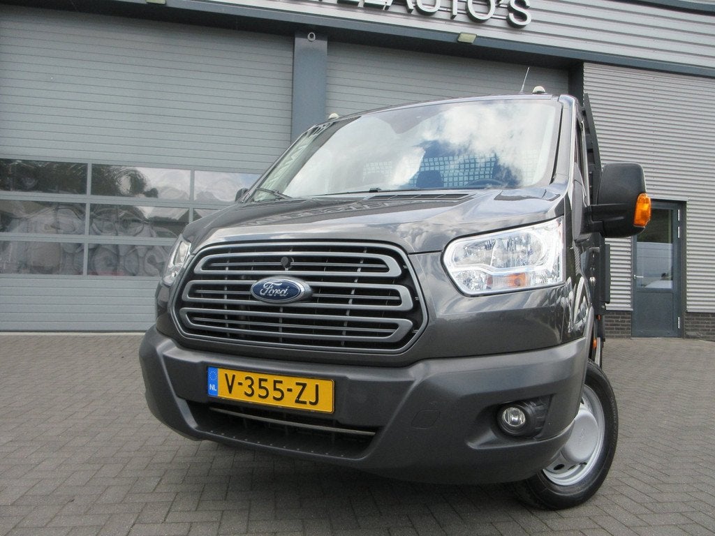 Ford Transit 350 2.0 TDCI Euro6, L4, Airco, Open Laadbak, Pi, Auto's, 4 cilinders, Bedrijf, Ford, 131 pk