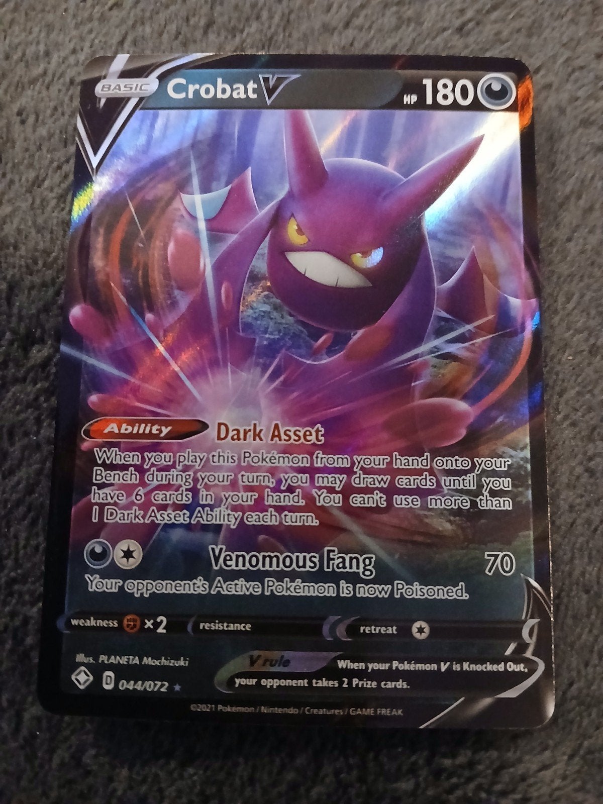 Crobat V 044/072 Pokémonkaart - NM, Ophalen of Verzenden