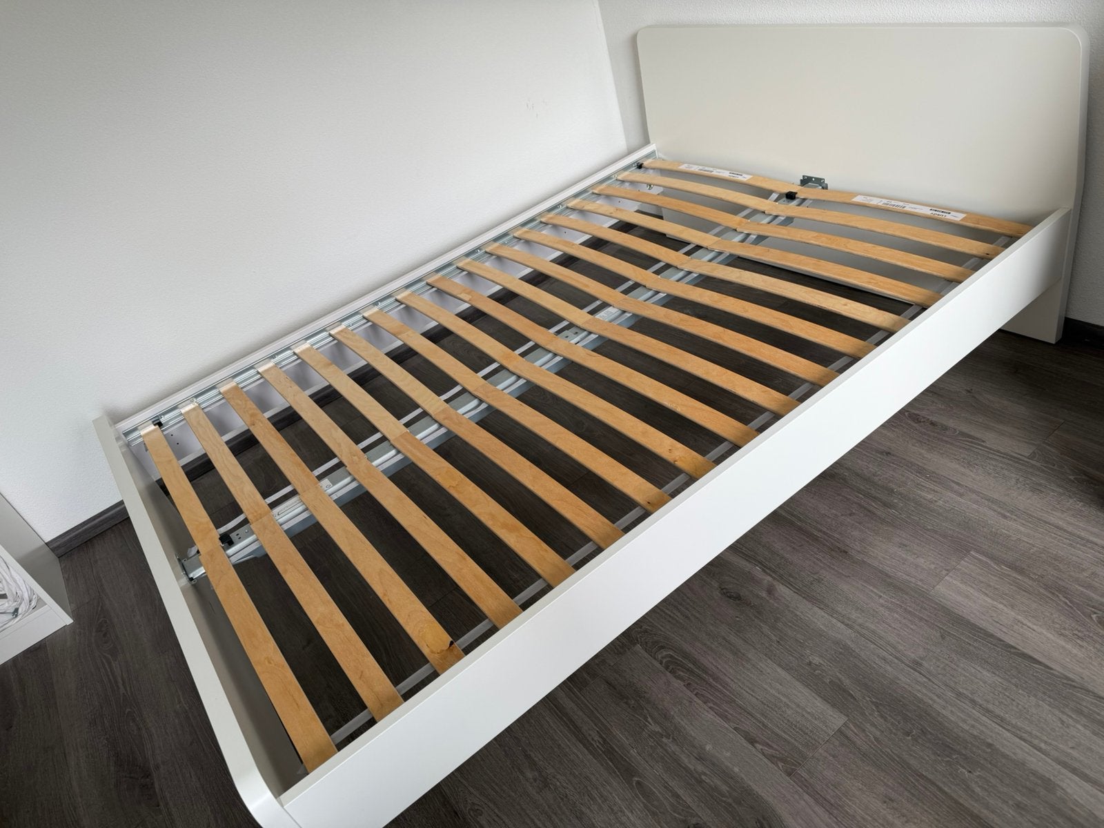 Bed, Ophalen, Wit, Tweepersoons, 140 cm