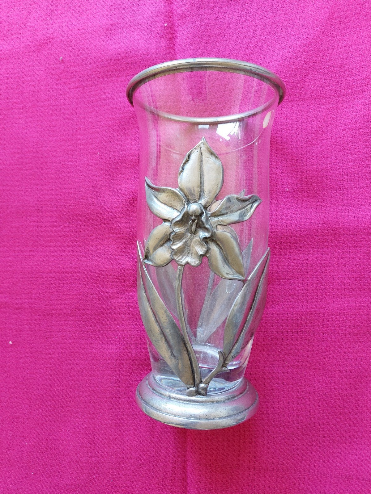 Vintage vaas van Bohemian glas, Ophalen of Verzenden